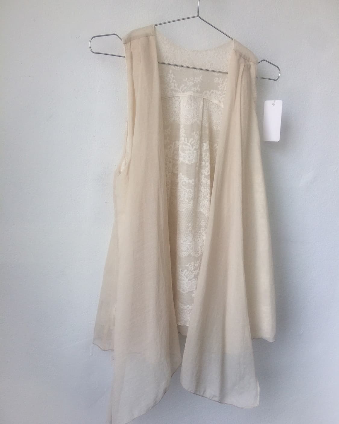 Ornament pattern reversible open vest 상품이미지4