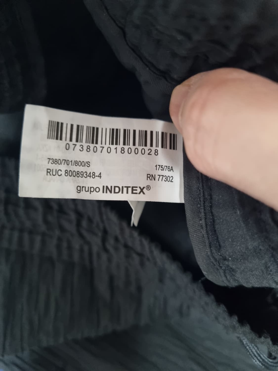 자라 플리츠 밴딩 팬츠 블랙 S 사이즈 상품이미지5