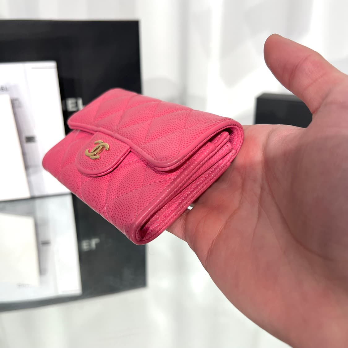 [정품] 샤넬 클래식 똑딱이 카드지갑 상품이미지4
