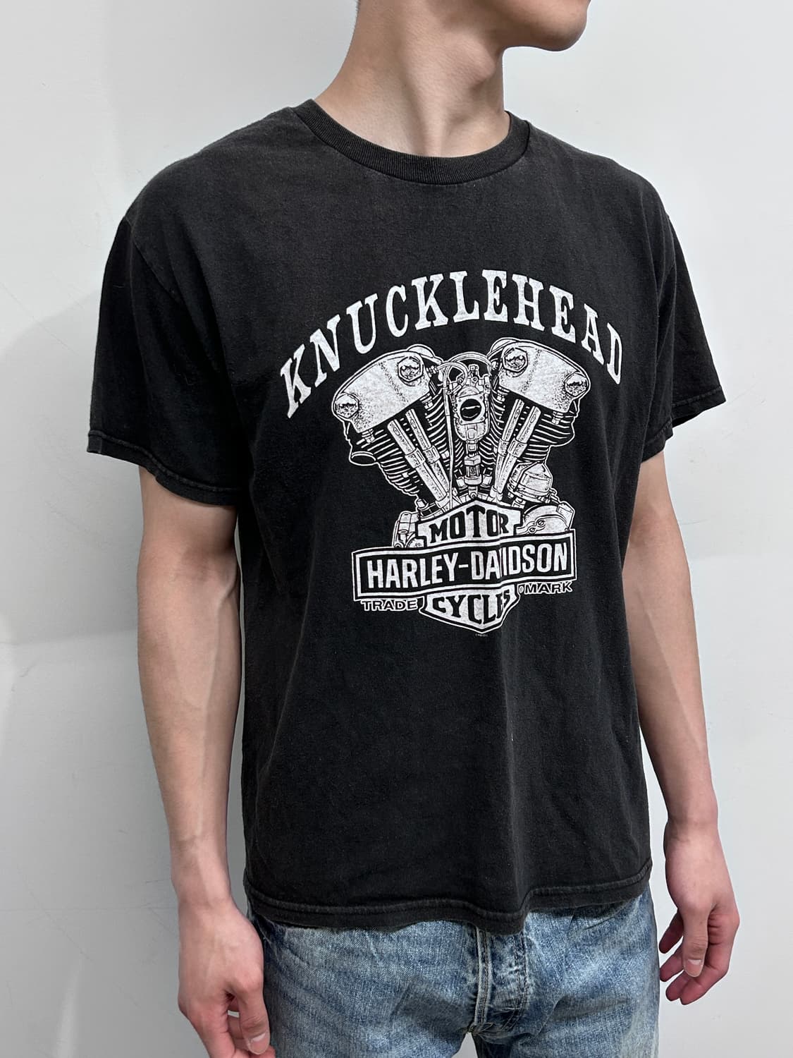 할리데이비슨 너클 헤드 그래픽 티셔츠 상품이미지2