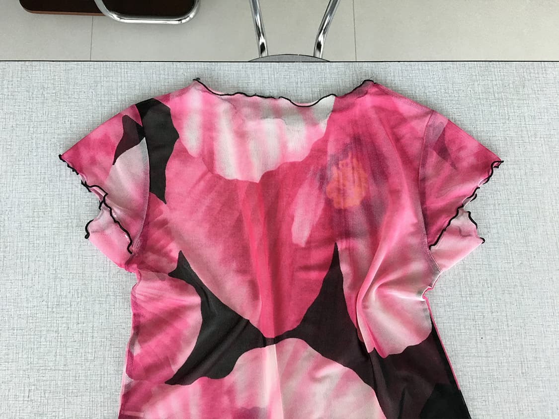 sheer floral mesh top 상품이미지2