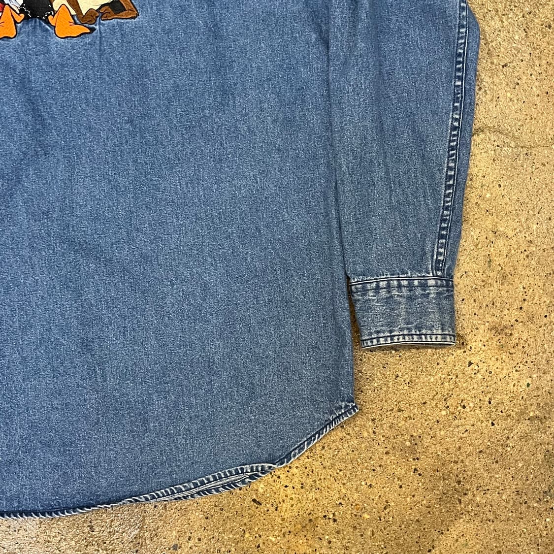 미국빈티지 루니툰 데피덕 데님 셔츠 청남방 상품이미지9