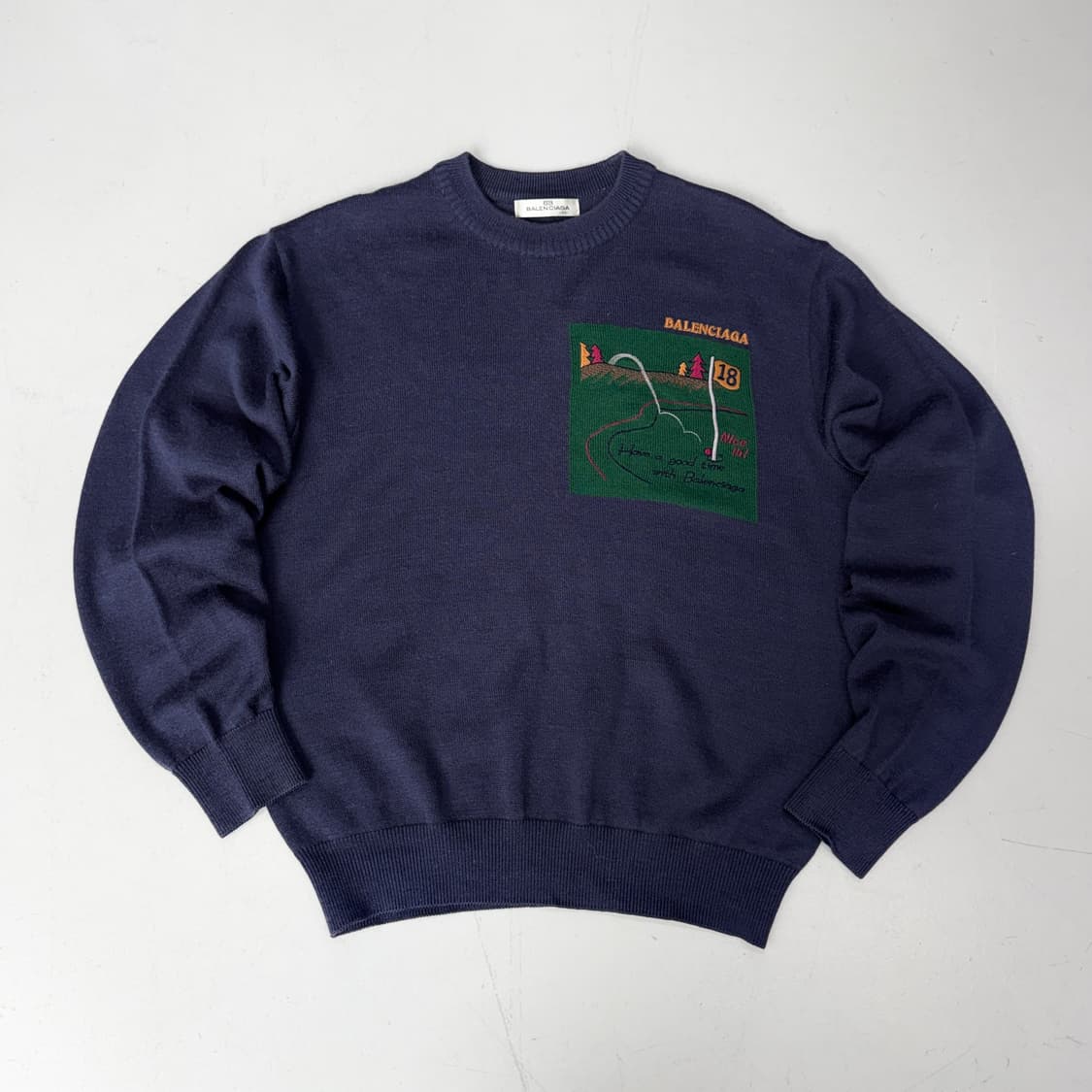 발렌시아가 골프 그래픽 니트  상품이미지2