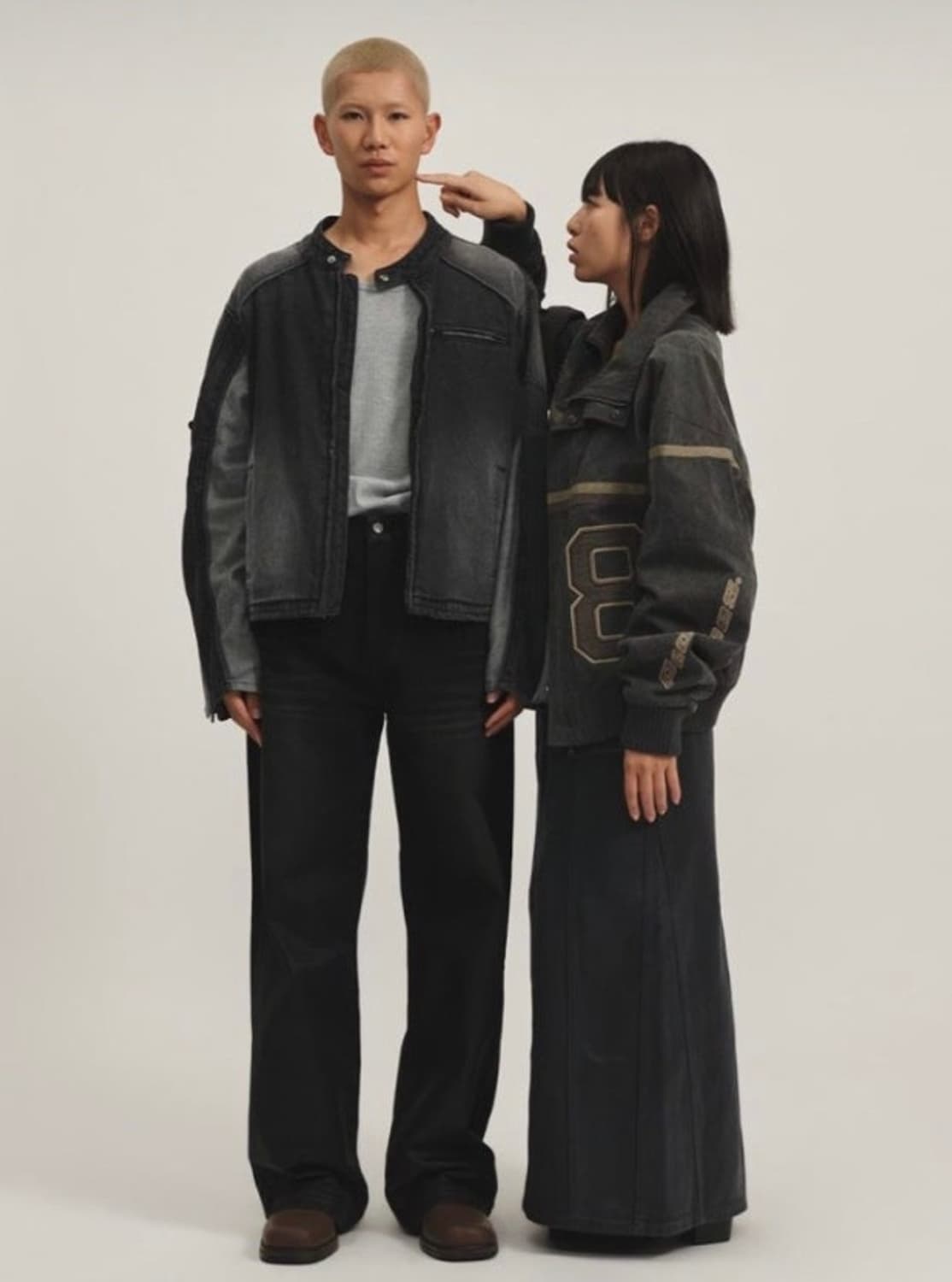 마뗑킴 × 피치스 레이싱 데님 점퍼 상품이미지8