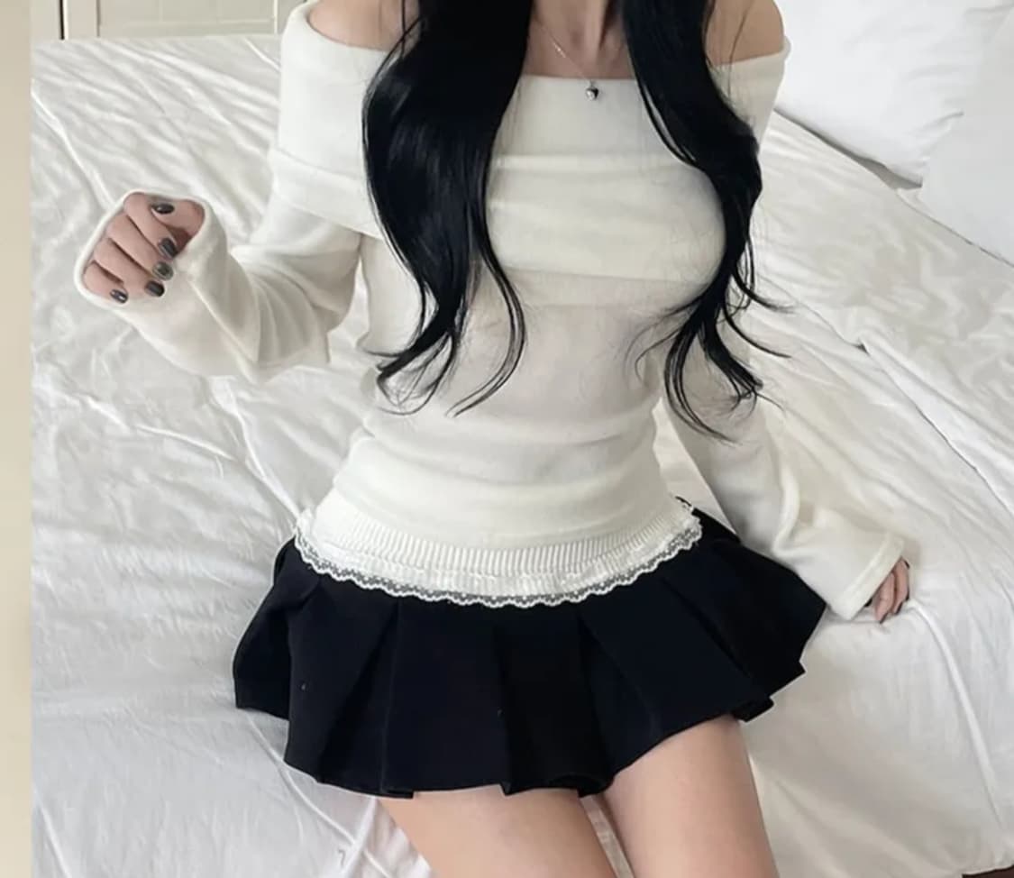 기모 오프숄더 상품이미지1