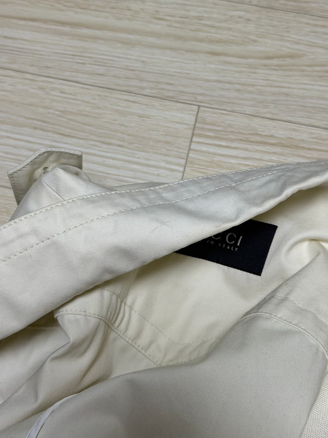 Gucci 구찌 더블 브레스티드 아이보리 코튼 자켓 50 상품이미지9