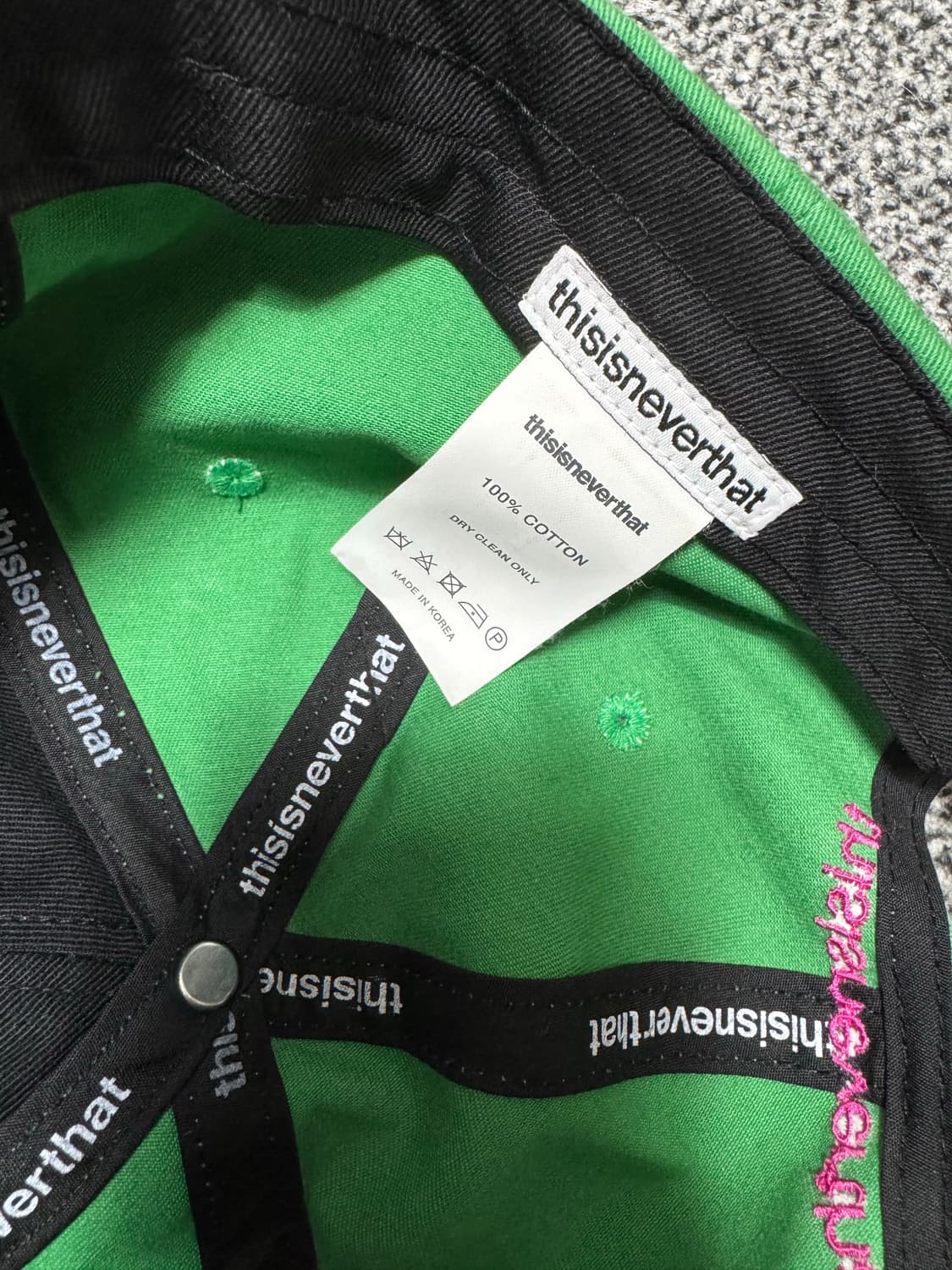 Thisisneverthat 디네뎃 자수 캡 볼캡  상품이미지8