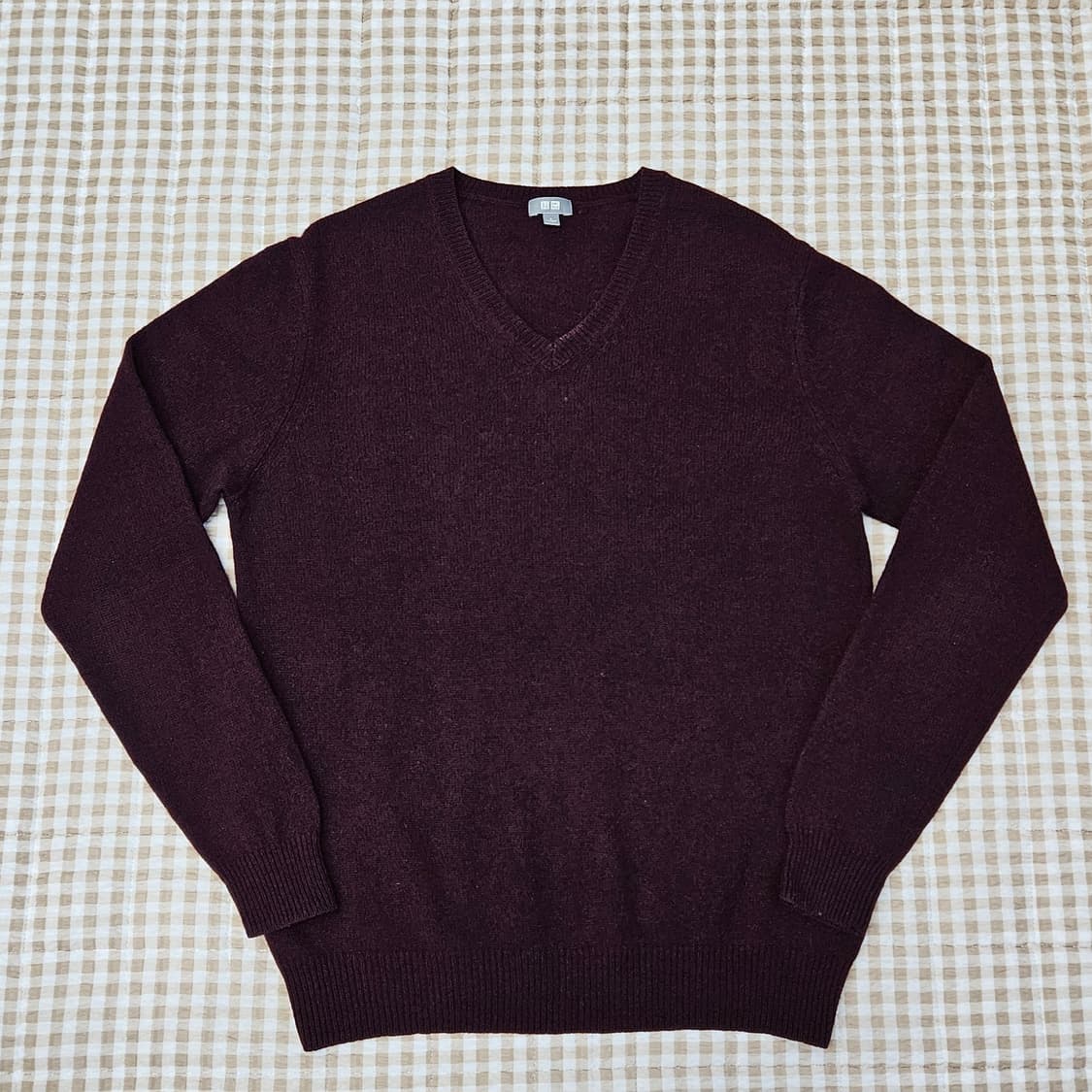 유니클로 울00 브이넥 니트 남자100 상품이미지1