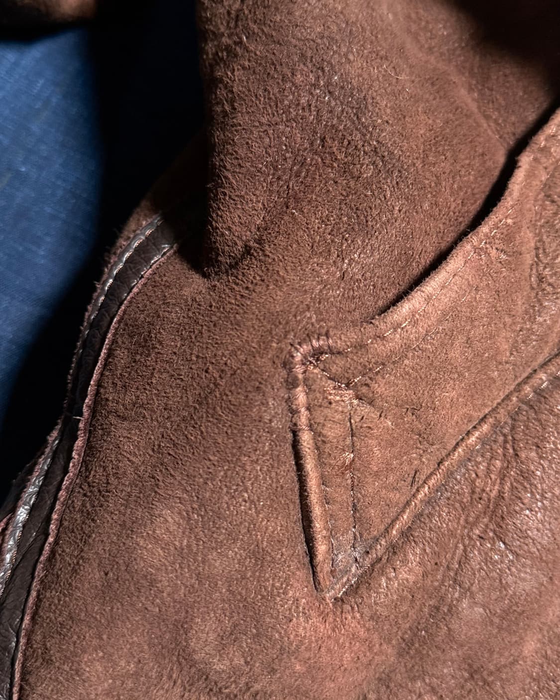 80-90‘s 빈티지 타입 B-3 시어링 레더 플라이트 자켓 L 상품이미지6