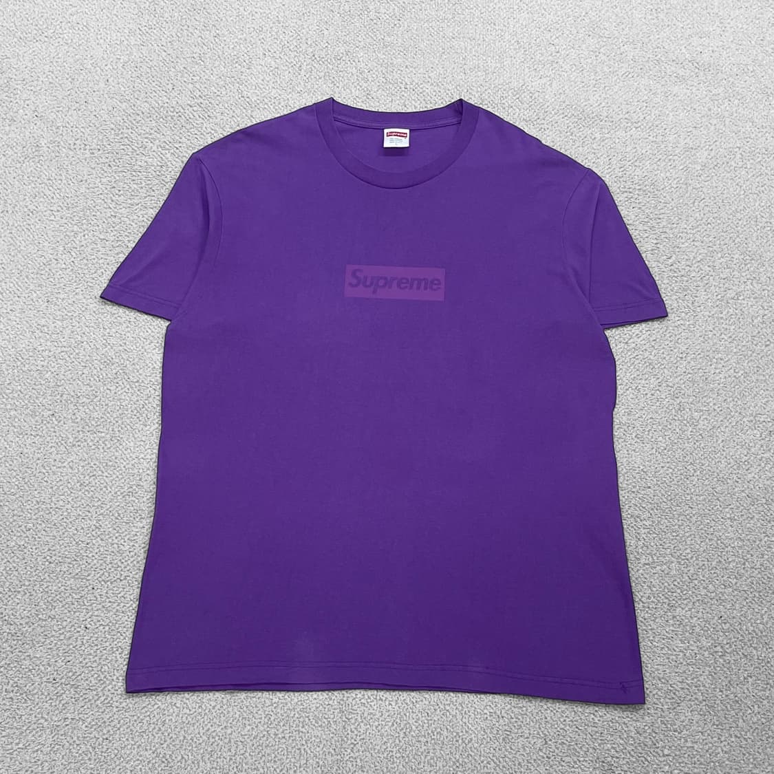 슈프림 Supreme 토널 박스 로고 반팔티 퍼플 상품이미지1