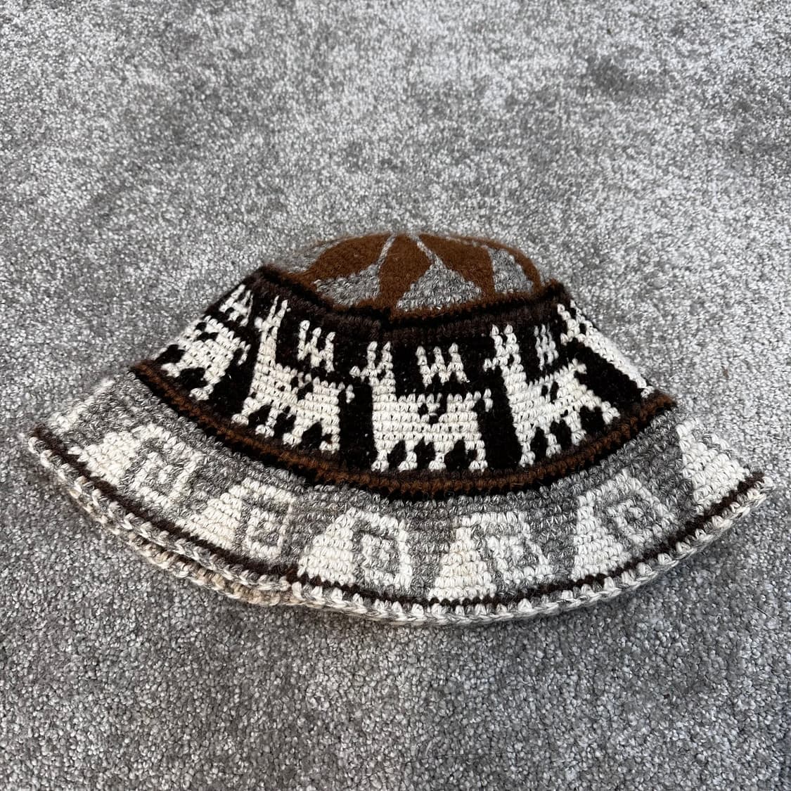 빈티지 에스닉 핸드메이드 노르딕 버킷햇F 상품이미지5