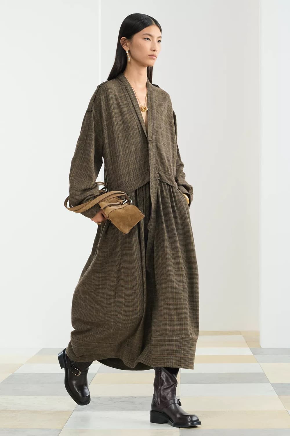 자라 스웨이드 레더 숄더 백 상품이미지2