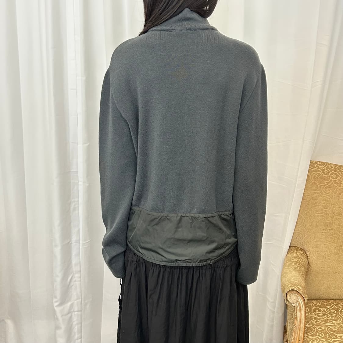 90s 프라다 스포츠 나일론 패치 니트 상품이미지2