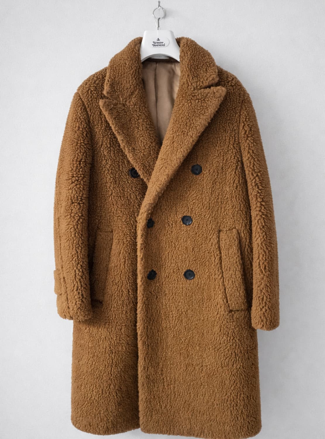 [정가 138만] 타임옴므 낙타모 테디베어 코트 (95) - Camel 상품이미지1