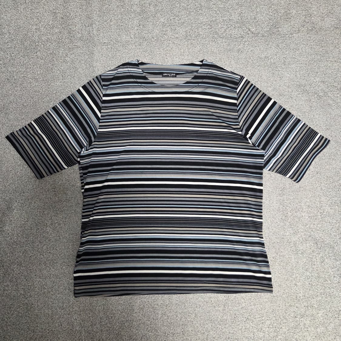 Japanese vintage 스트라이프 반팔 티셔츠 L(100) 상품이미지1