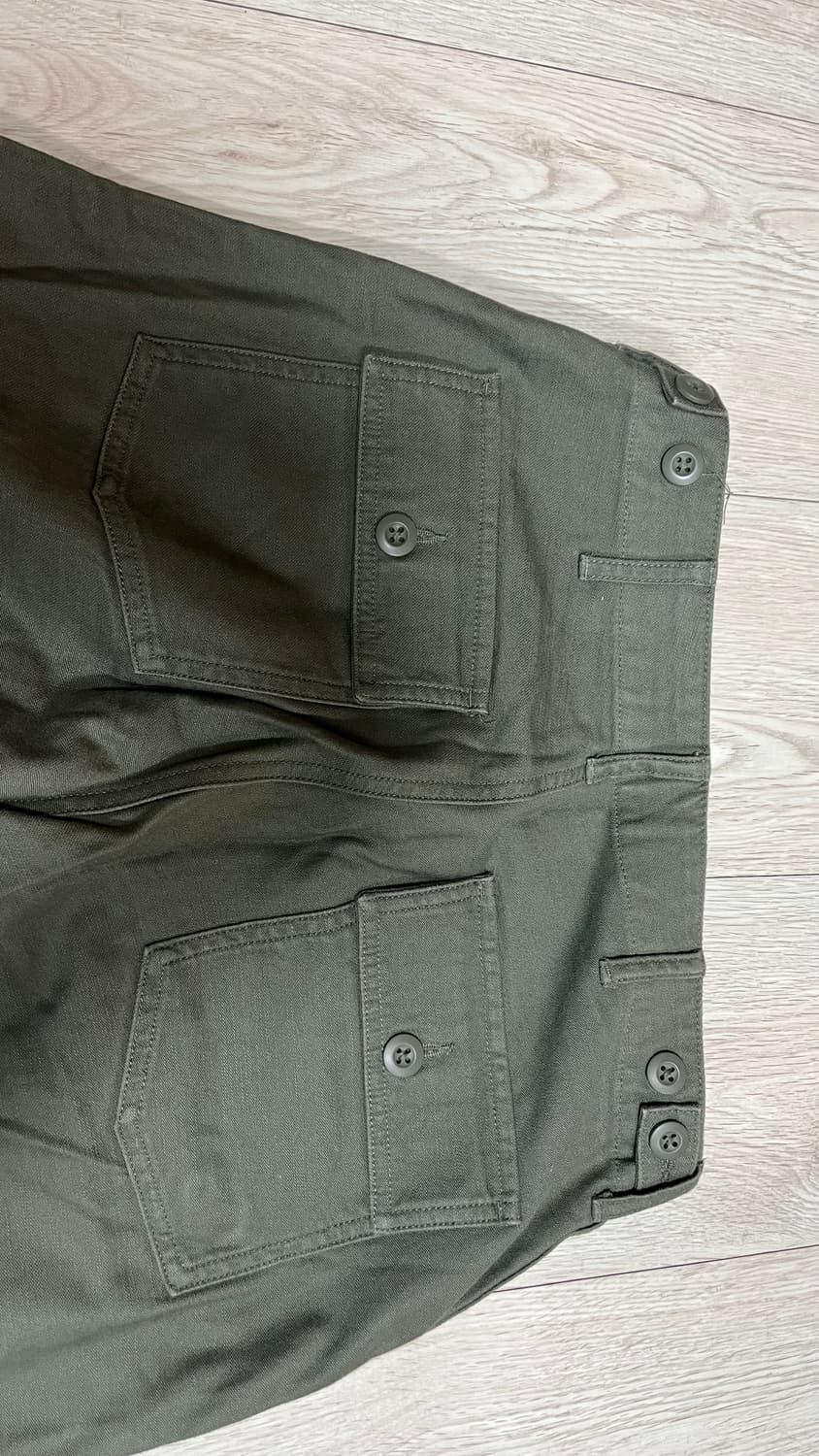 무신사 스탠다드 올리브 그린 와이드 퍼티그팬츠 26 상품이미지4