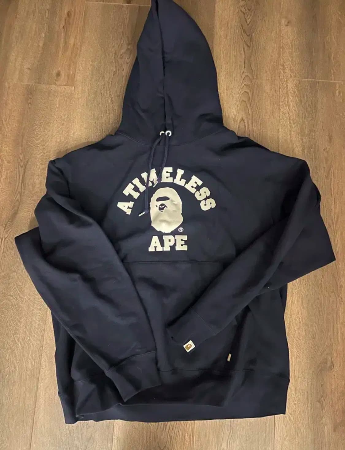 BAPE x JJJ자운드 릴렉스드 클래식 컬리지 풀오버 후드티 (XXL) 상품이미지1