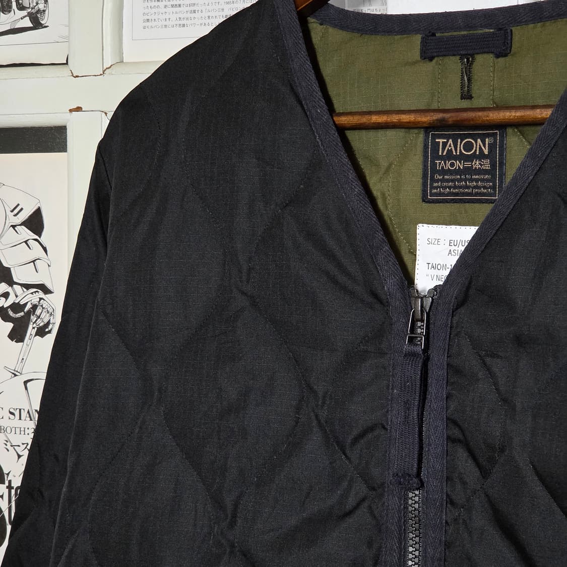 타이온 JPN 누빔 투웨이 경량 패딩 점퍼 상품이미지3