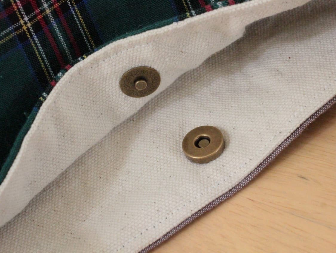 핸드메이드 체크 가방 빅백 상품이미지9