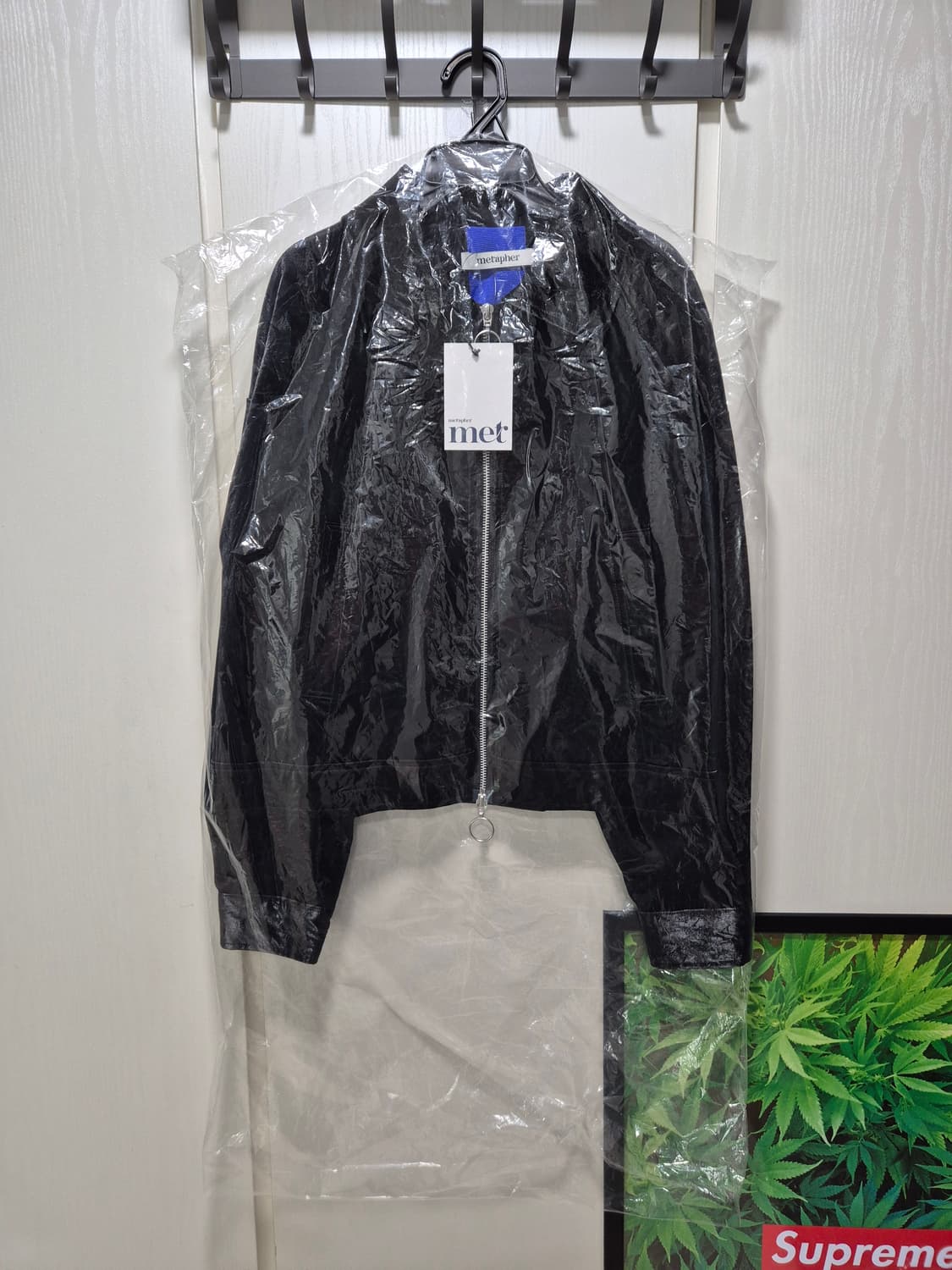 (타임세일)(새상품)metapher 크랙레더 재킷 아이보리 상품이미지2