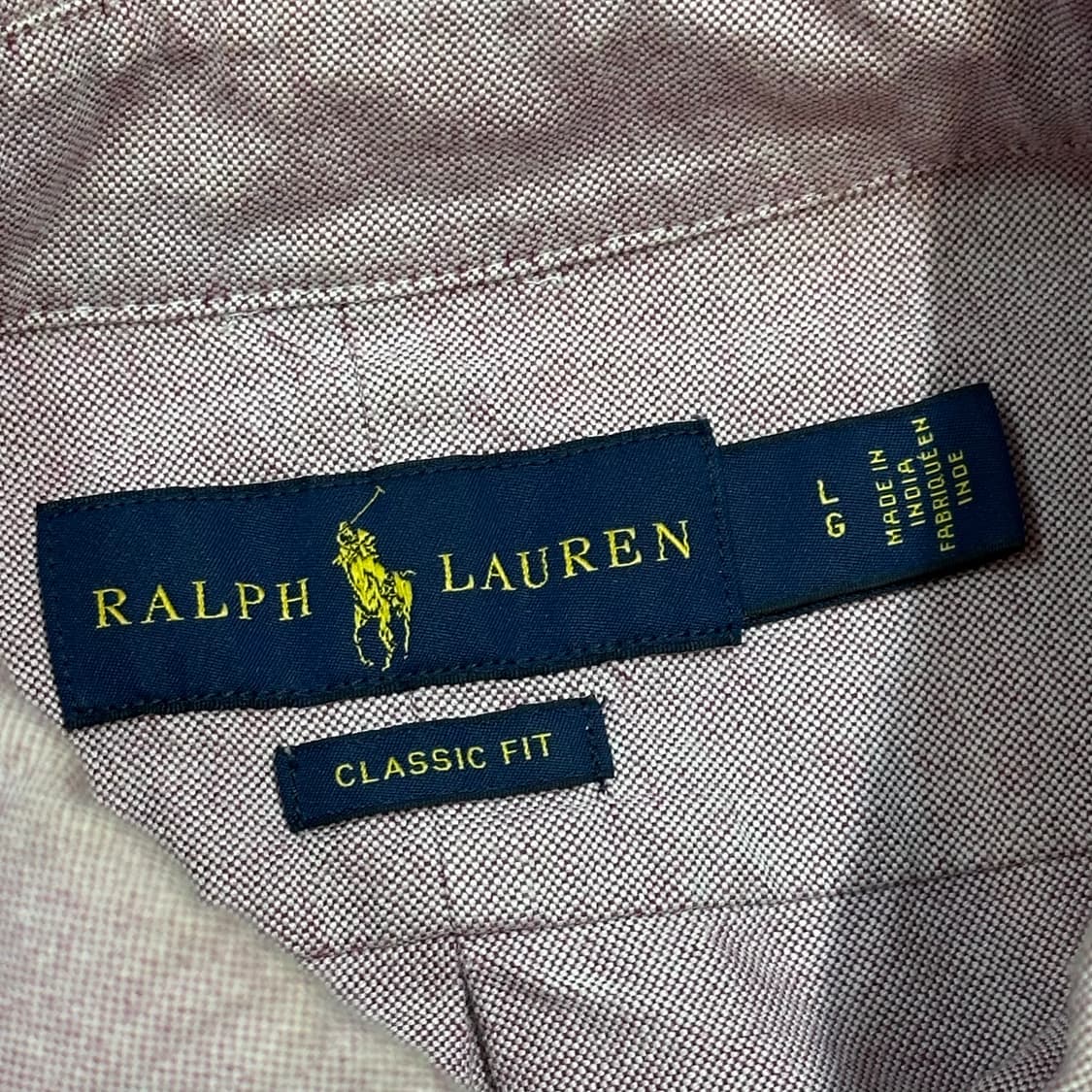 L 폴로랄프로렌 핑크 클래식핏 셔츠 상품이미지4