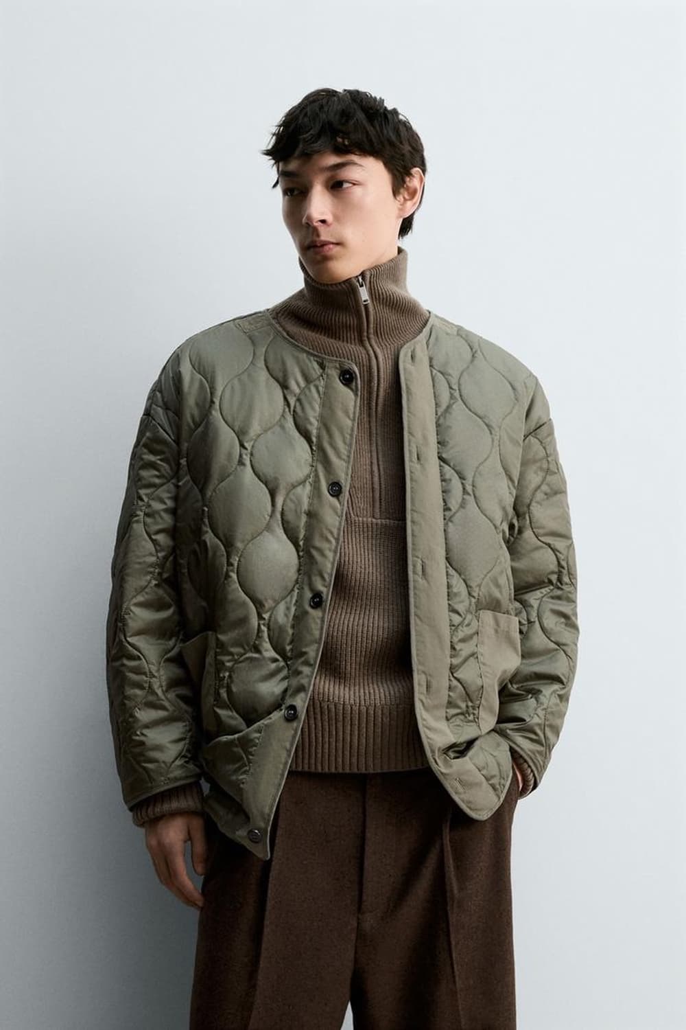 ZARA 야상 N3B 투인원 탈부착 파카 상품이미지5