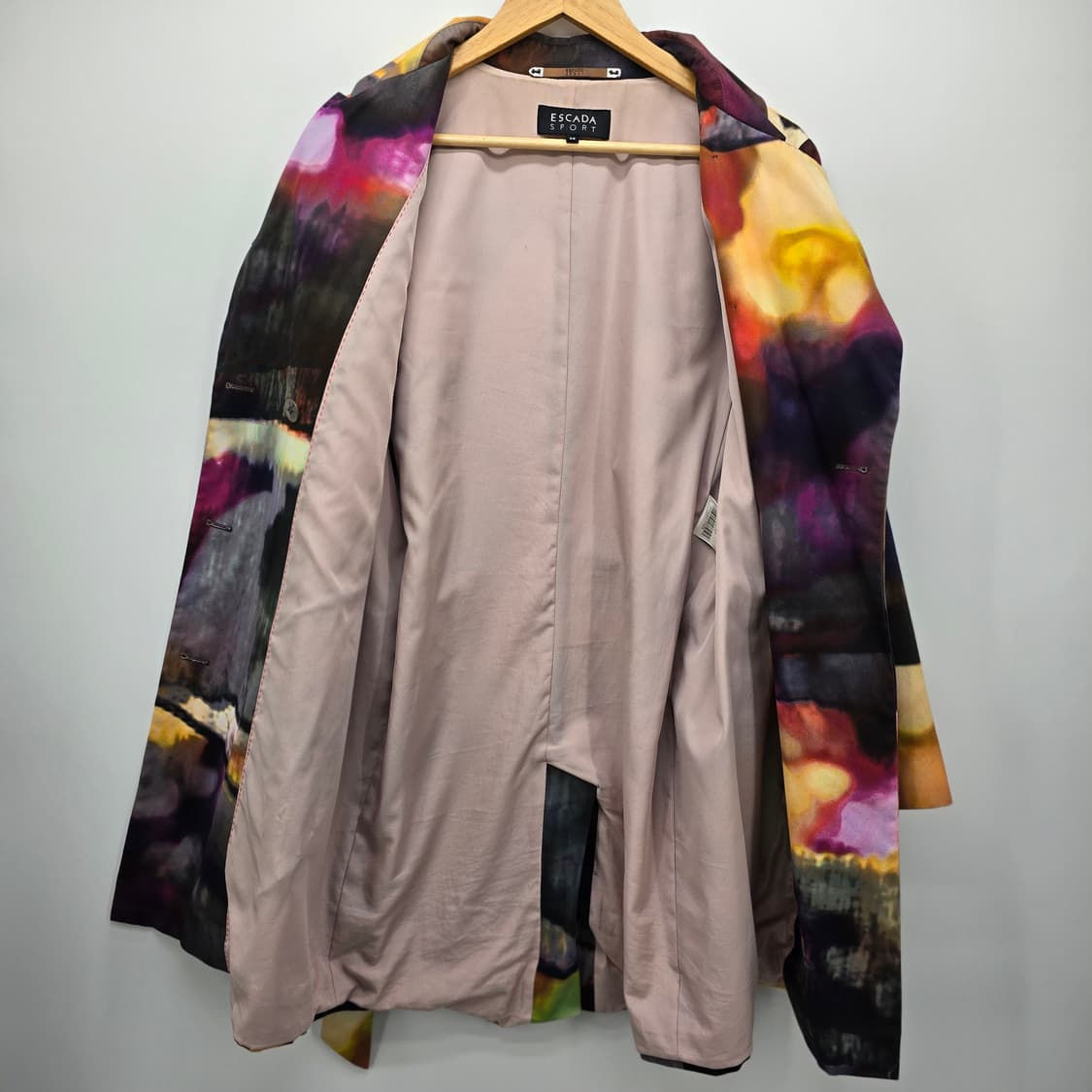 ESCADA 스포츠 멀티 컬러 패턴 벨트 코트 상품이미지9