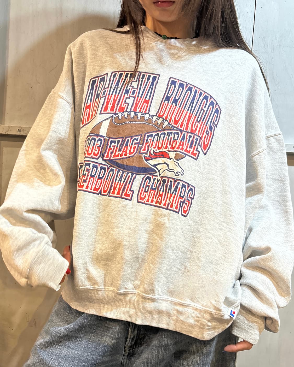 90s RUSSELL y2k grunge purple sweats 상품이미지3