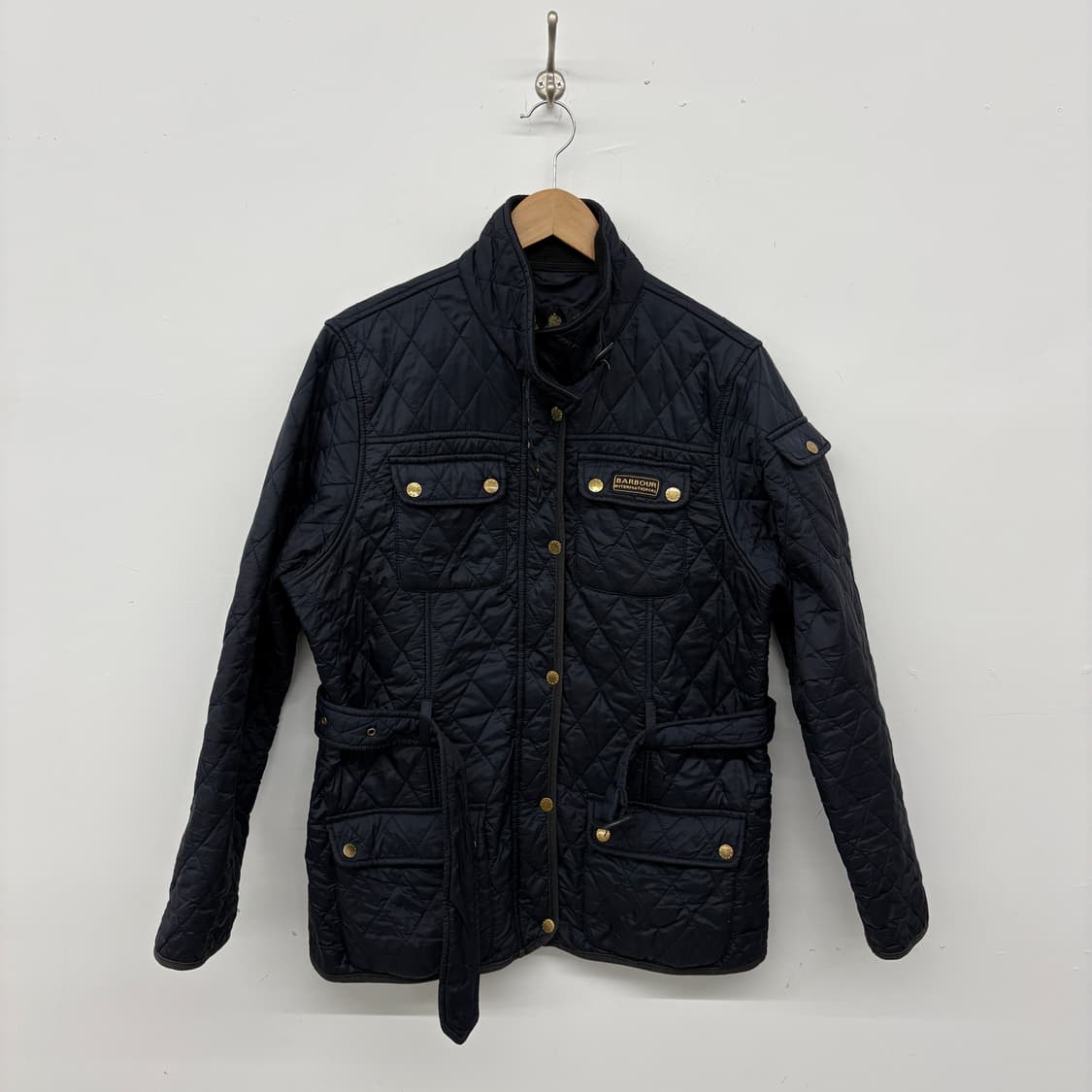 바버 인터내셔널 퀼팅 자켓 블랙 남성 L 상품이미지1