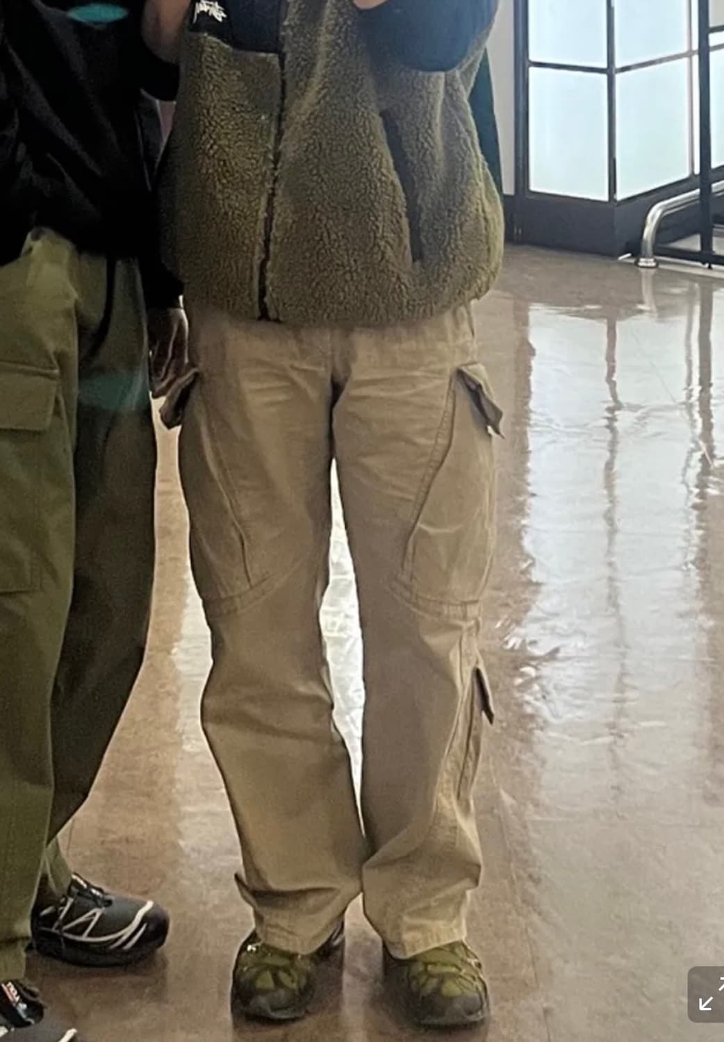 파르티멘토 빈티지워싱 패널드 카고팬츠 베이지 상품이미지4