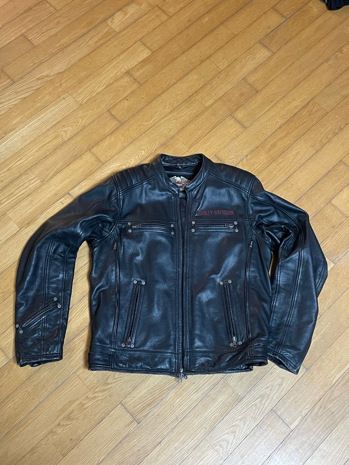 90s Harley Davidson 할리 가죽 자켓 상품이미지1
