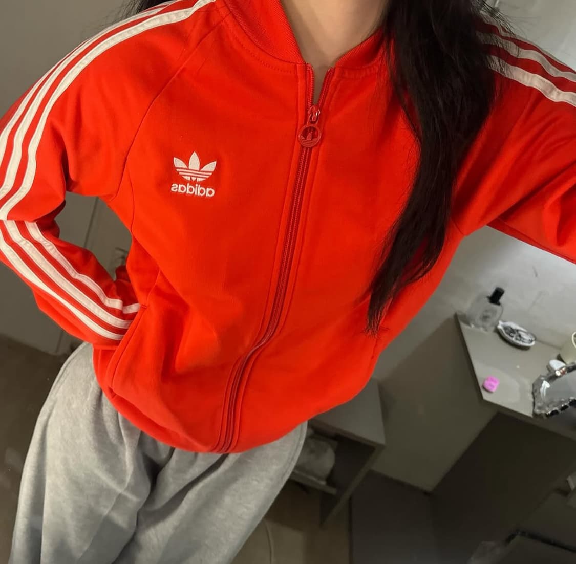 불꽃 파이어버드 레드 아디다스 져지 ❤️🤍 상품이미지1