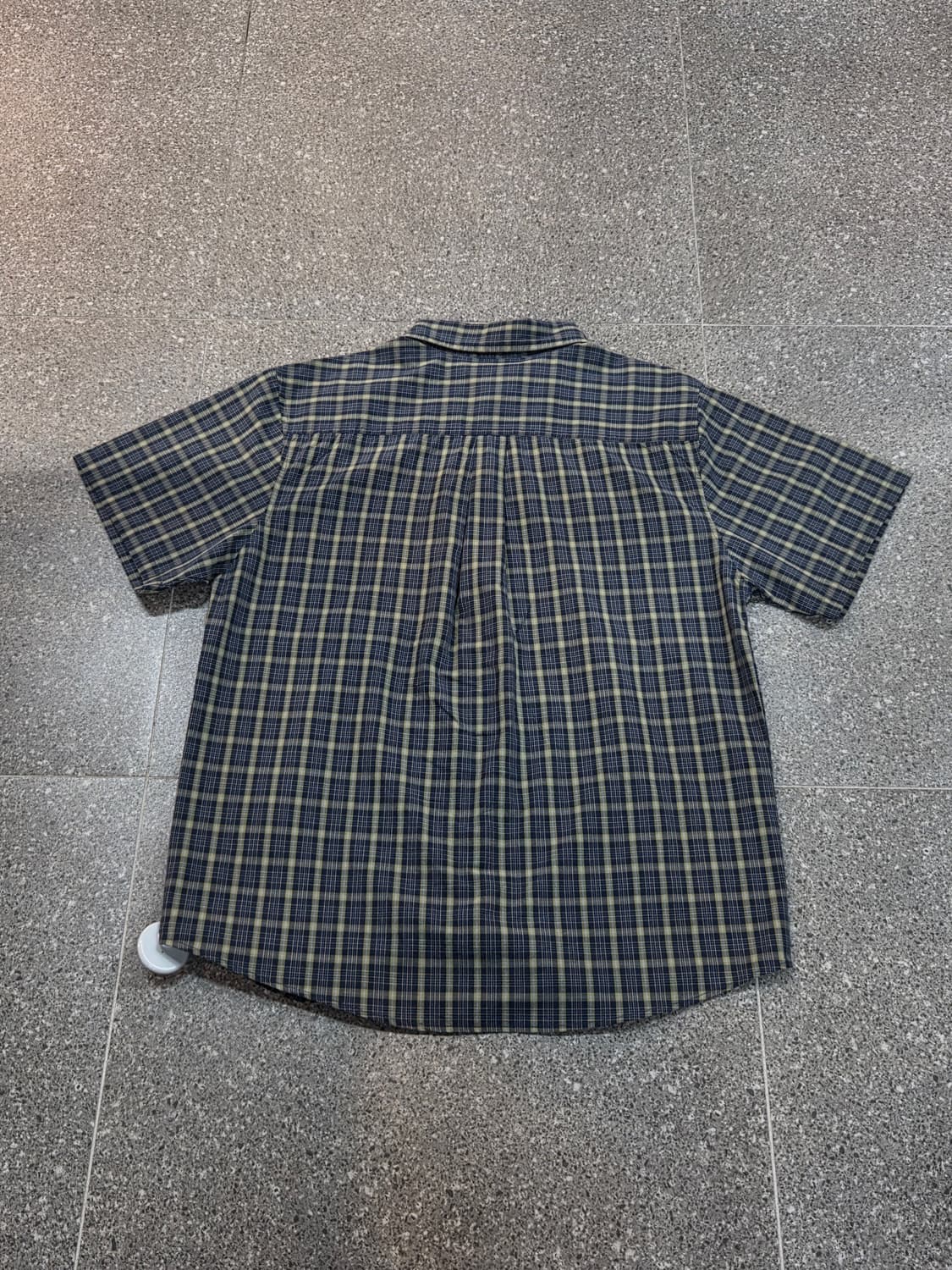 칼하트 네이비 체크 반팔셔츠 상품이미지5