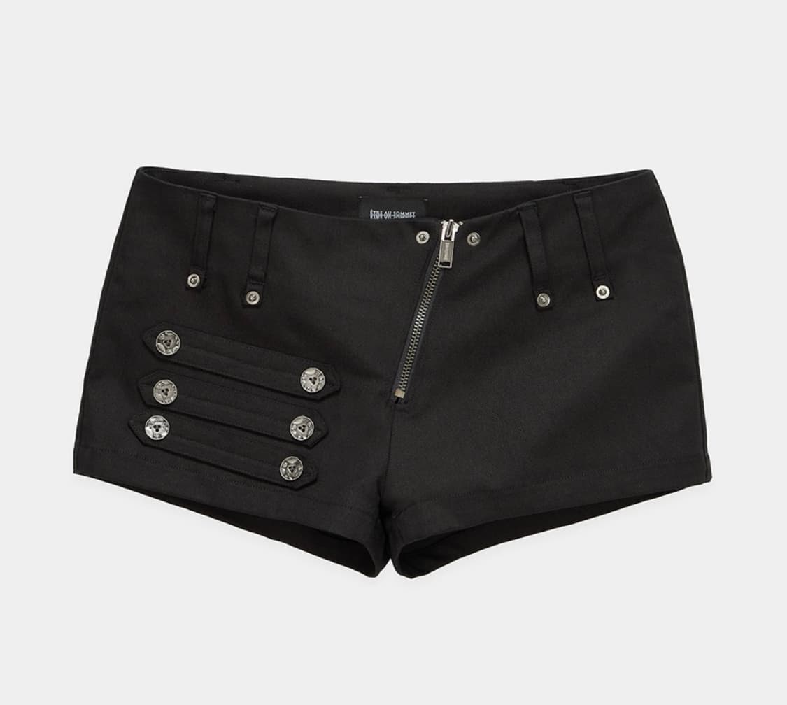 에트오소메 napoleon diagonal zipper short 숏팬츠 상품이미지1