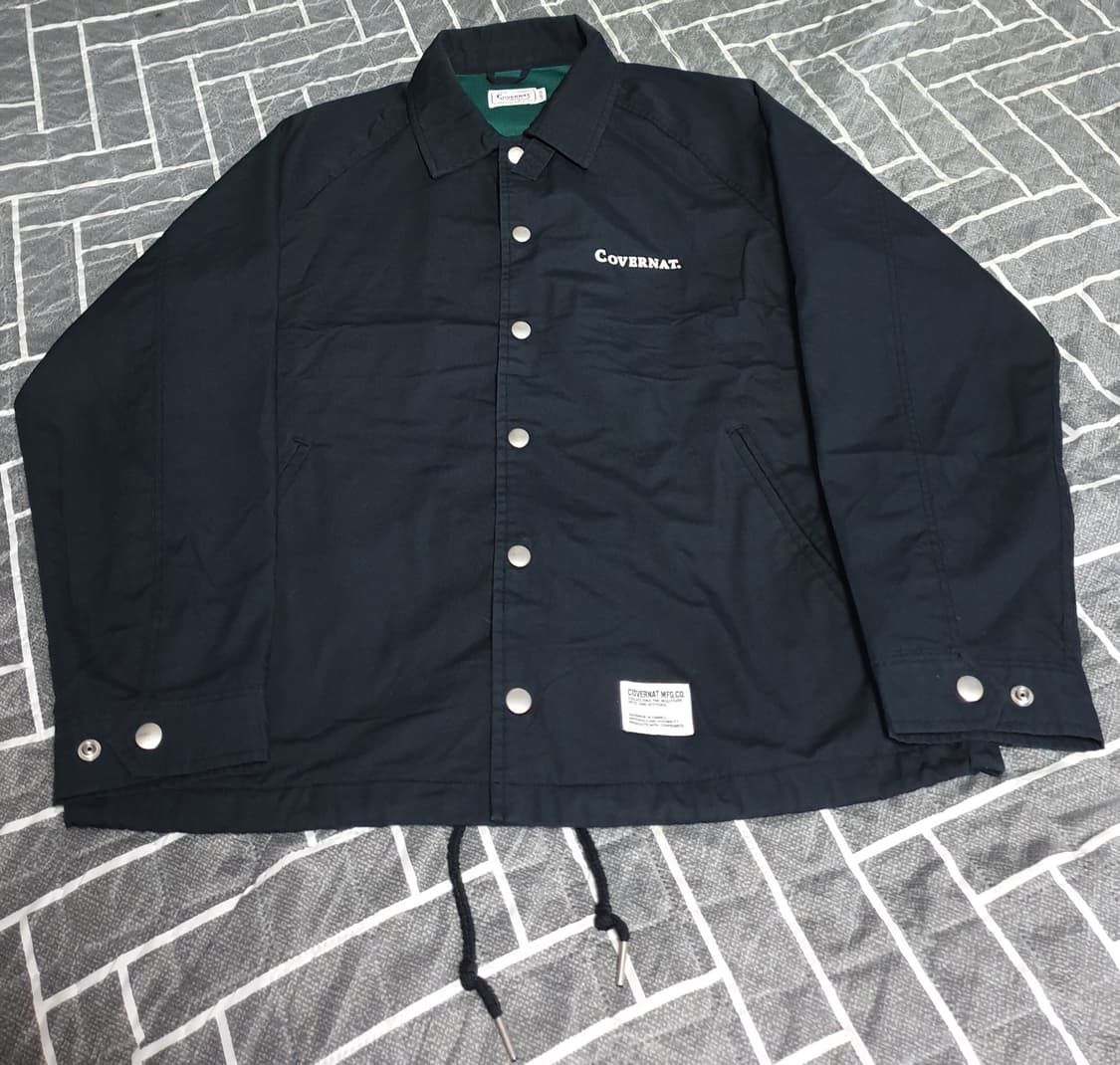 커버낫 오리지날 스탠다드로고 코치자켓 블랙 (L) 상품이미지1