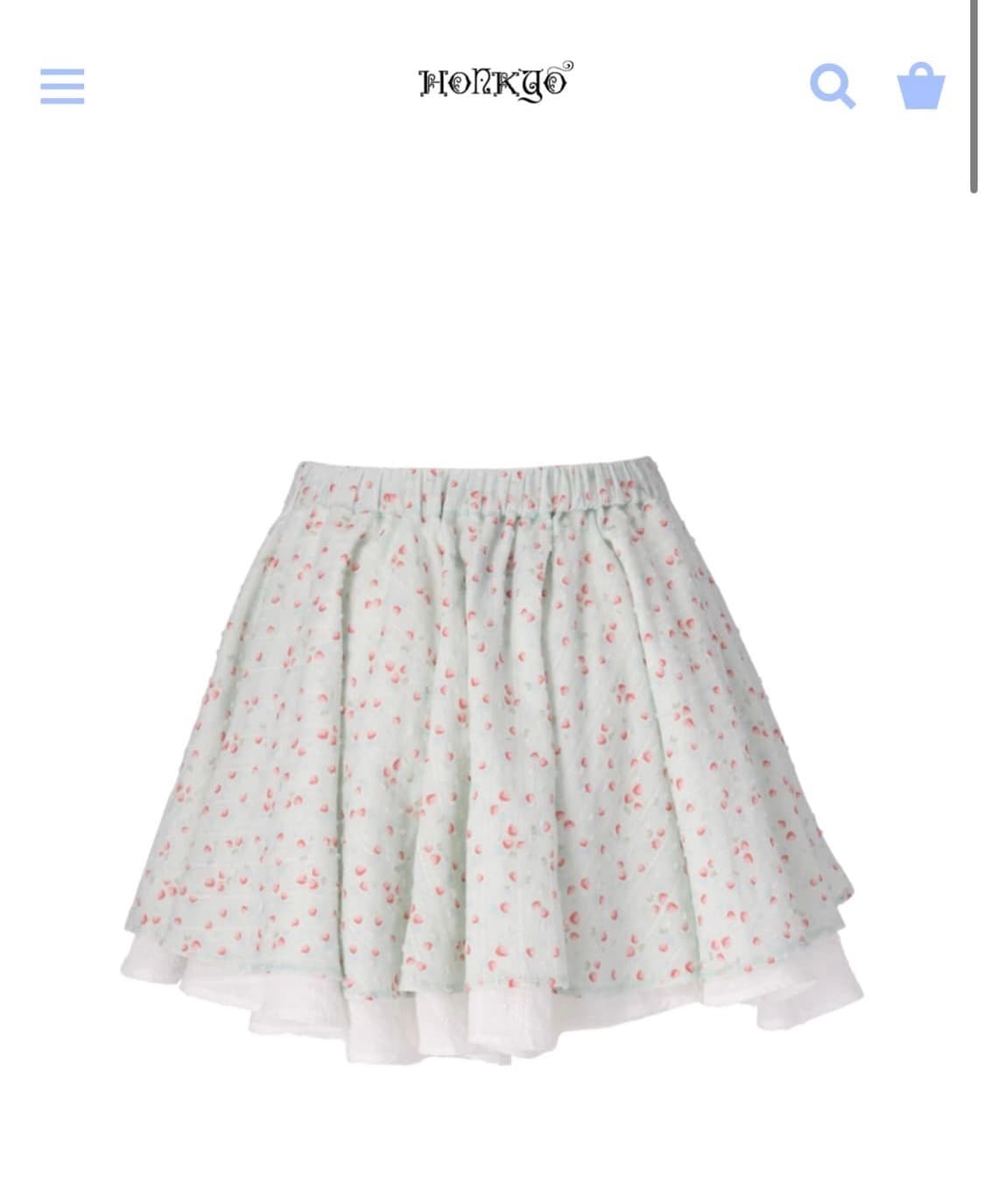 혼쿄 스커트 mint strawberry can can skirt 상품이미지1