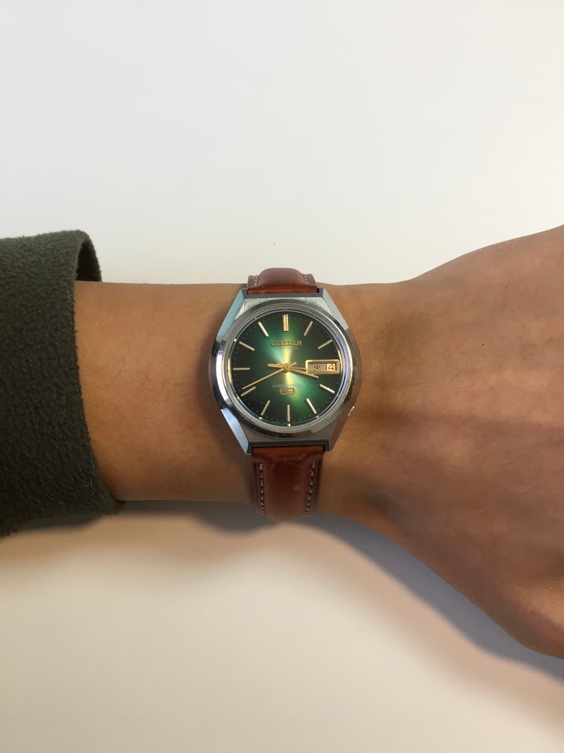 70s citizen cosmotron green dial 상품이미지2