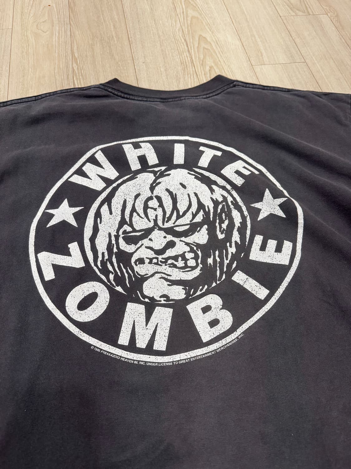 빈티지 화이트 좀비 티셔츠 상품이미지6