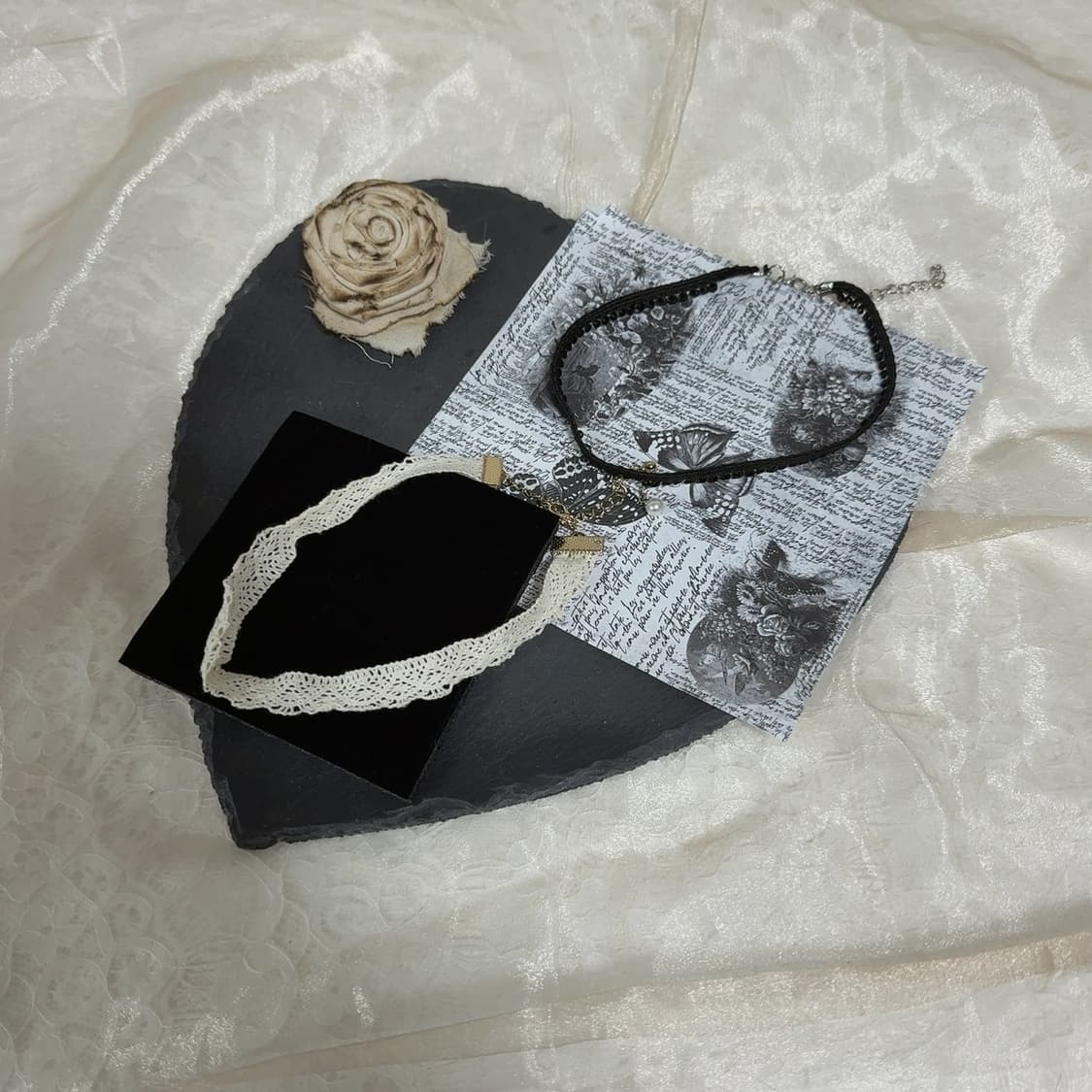 빈티지 레이스 초커 목걸이세트 상품이미지2