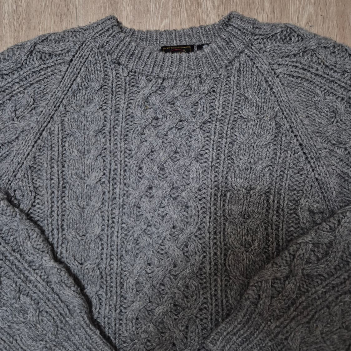 Botany 500 그레이 꽈배기 니트 L(100) 상품이미지2