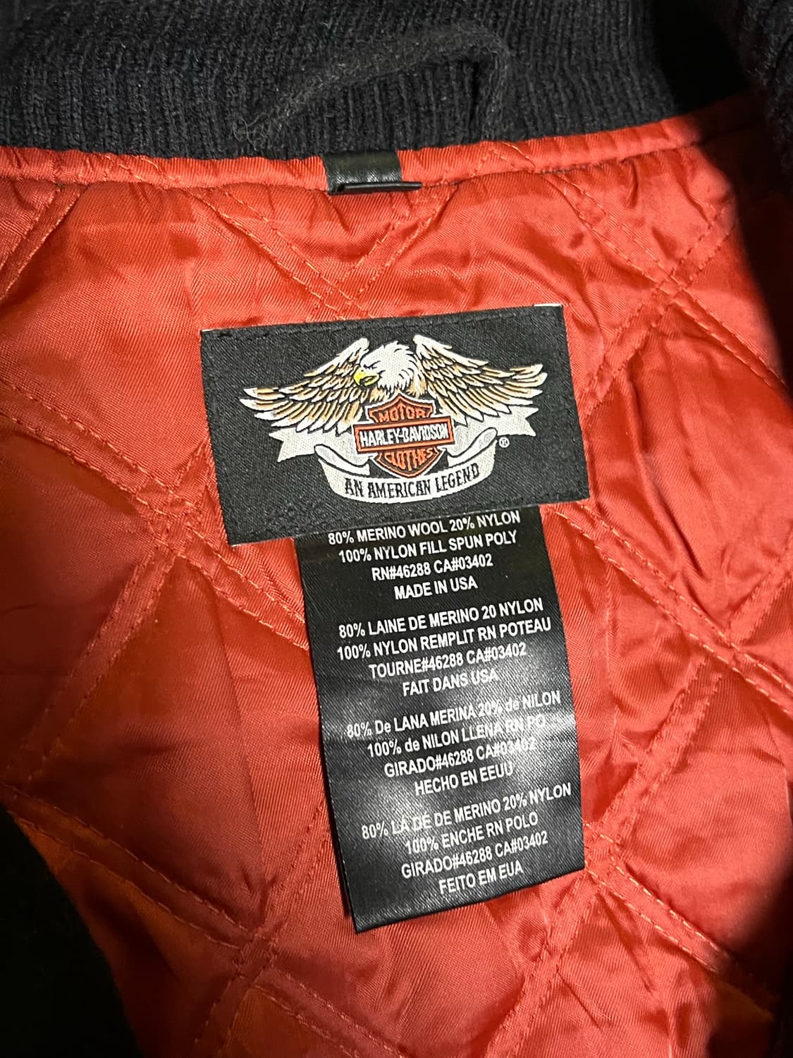 Harley Davidson Bomber Jacket 상품이미지6