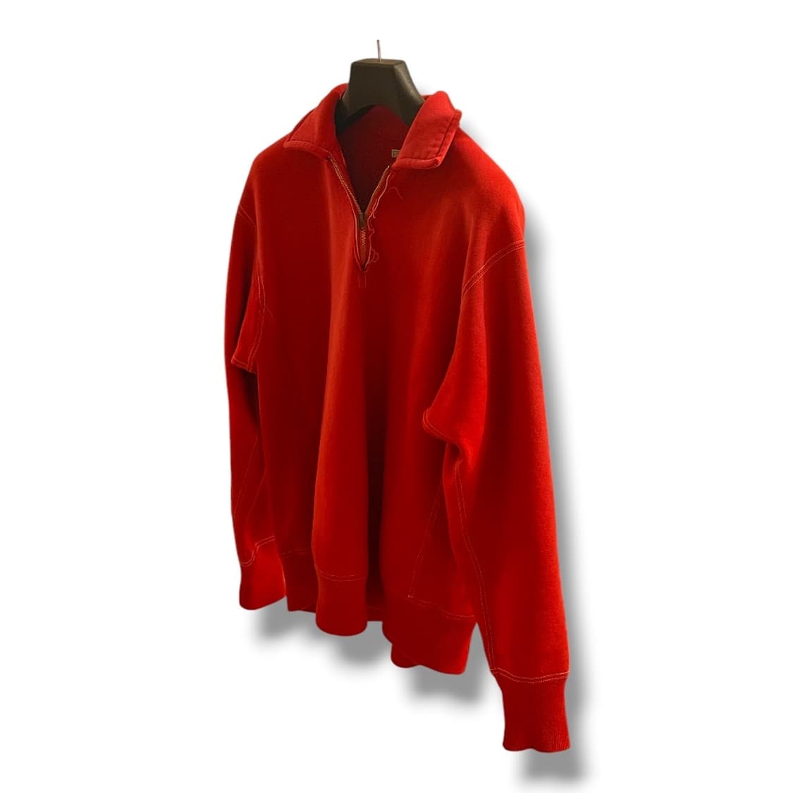 23AW a.presse 빈티지 하프집업 레드 3size 상품이미지2