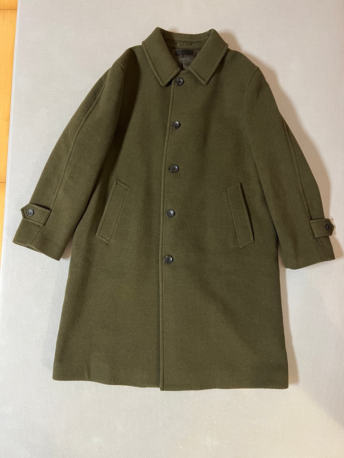 택제거 새제품 - 유니클로 발마칸 코트(올리브) XL 상품이미지1