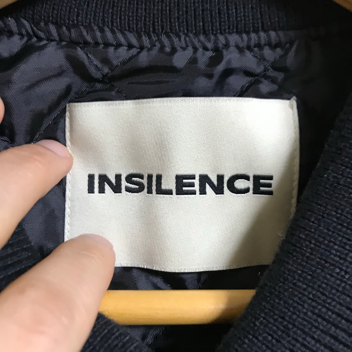 인사일런스 우먼 울 바시티자켓 (가죽 상태 좋습니다) 상품이미지3