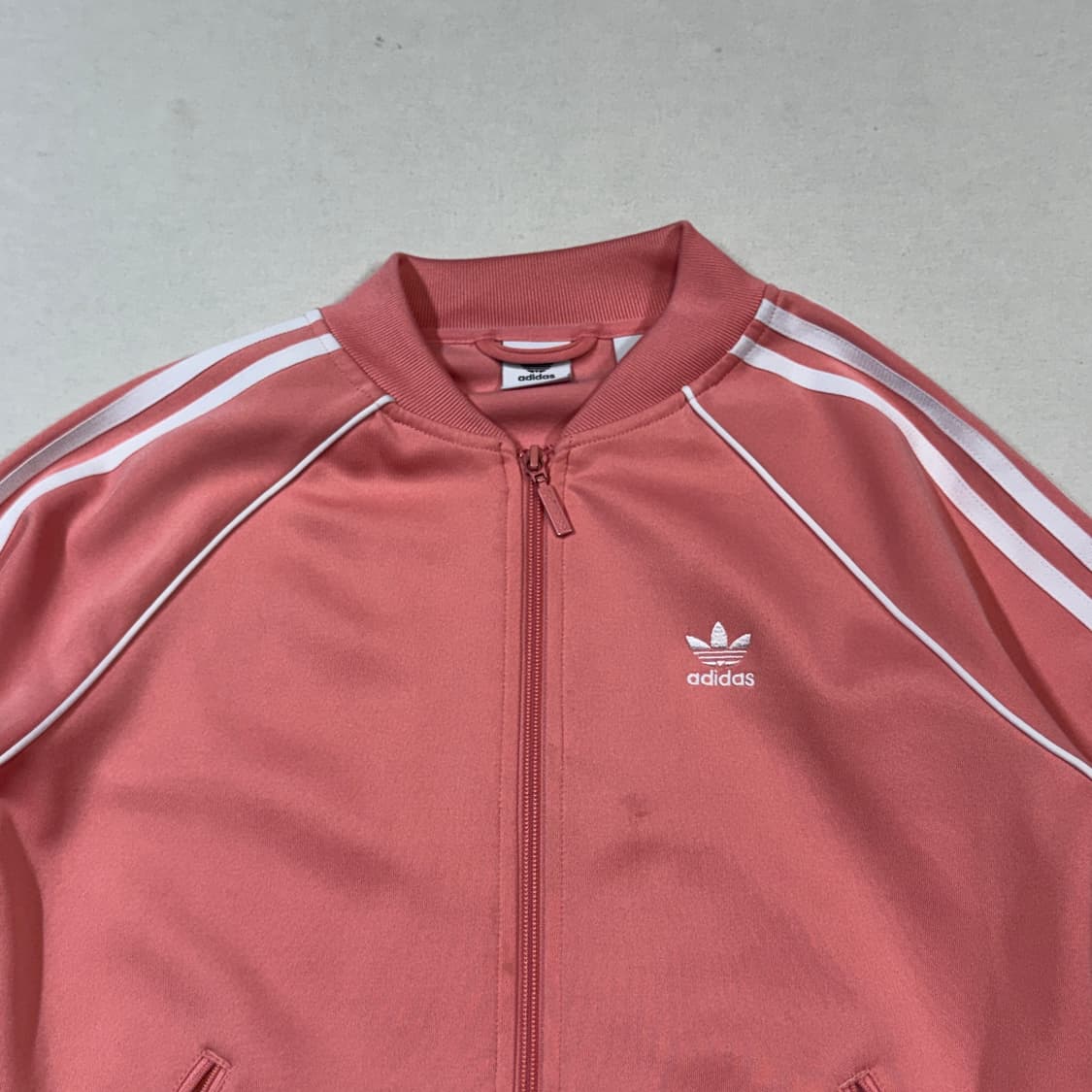 S) 아디다스 파이어버드 핑크 삼선 져지 트랙탑 집업 상품이미지3