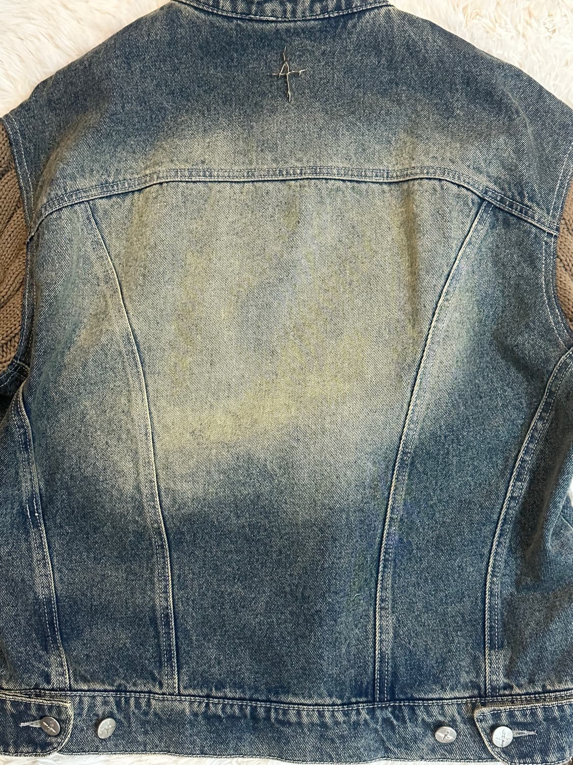 낫포너드 Knit Sleeve Denim Jacket  상품이미지2