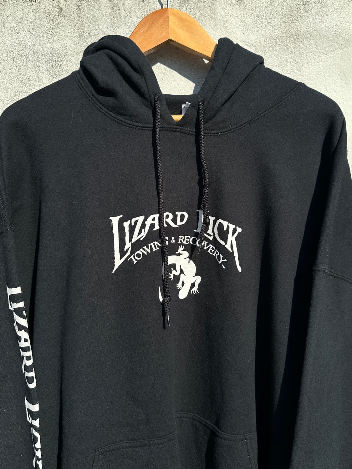 [2XL] GILDAN 길단 Lizard Lick 블랙 후드 티셔츠 상품이미지4