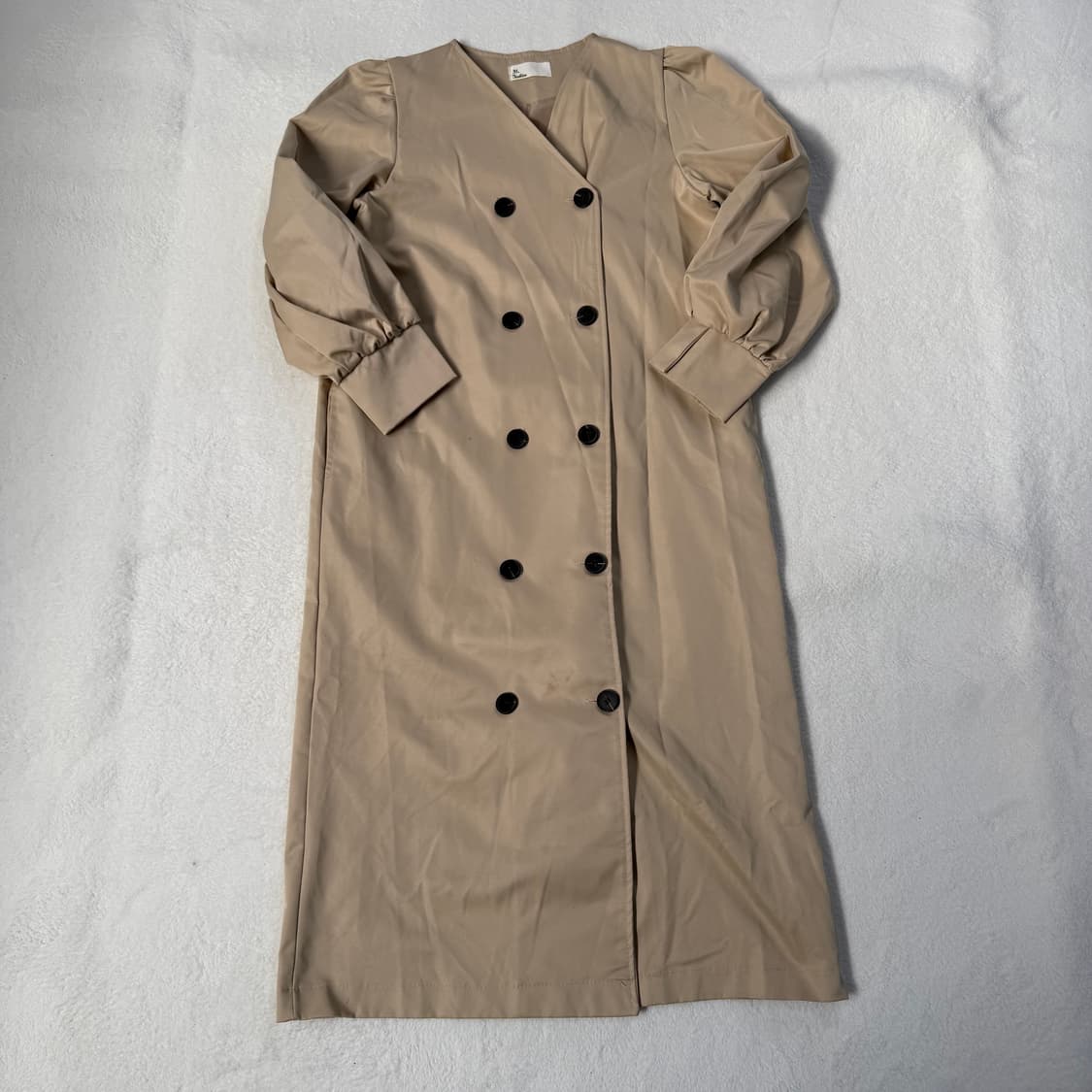 실측확인 빈티지 여성 8버튼 트렌치 코트 0303T 상품이미지1