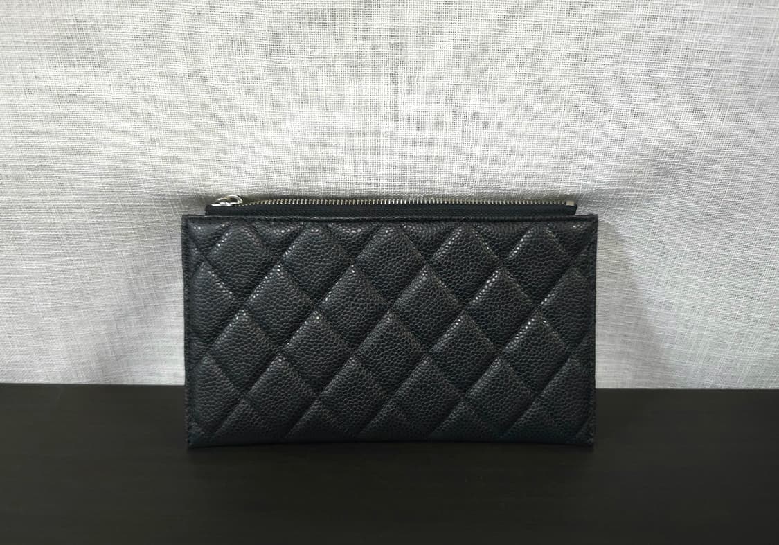 샤넬 정품 클래식 캐비어 스몰 클러치 미니 파우치 카드 지갑 상품이미지7