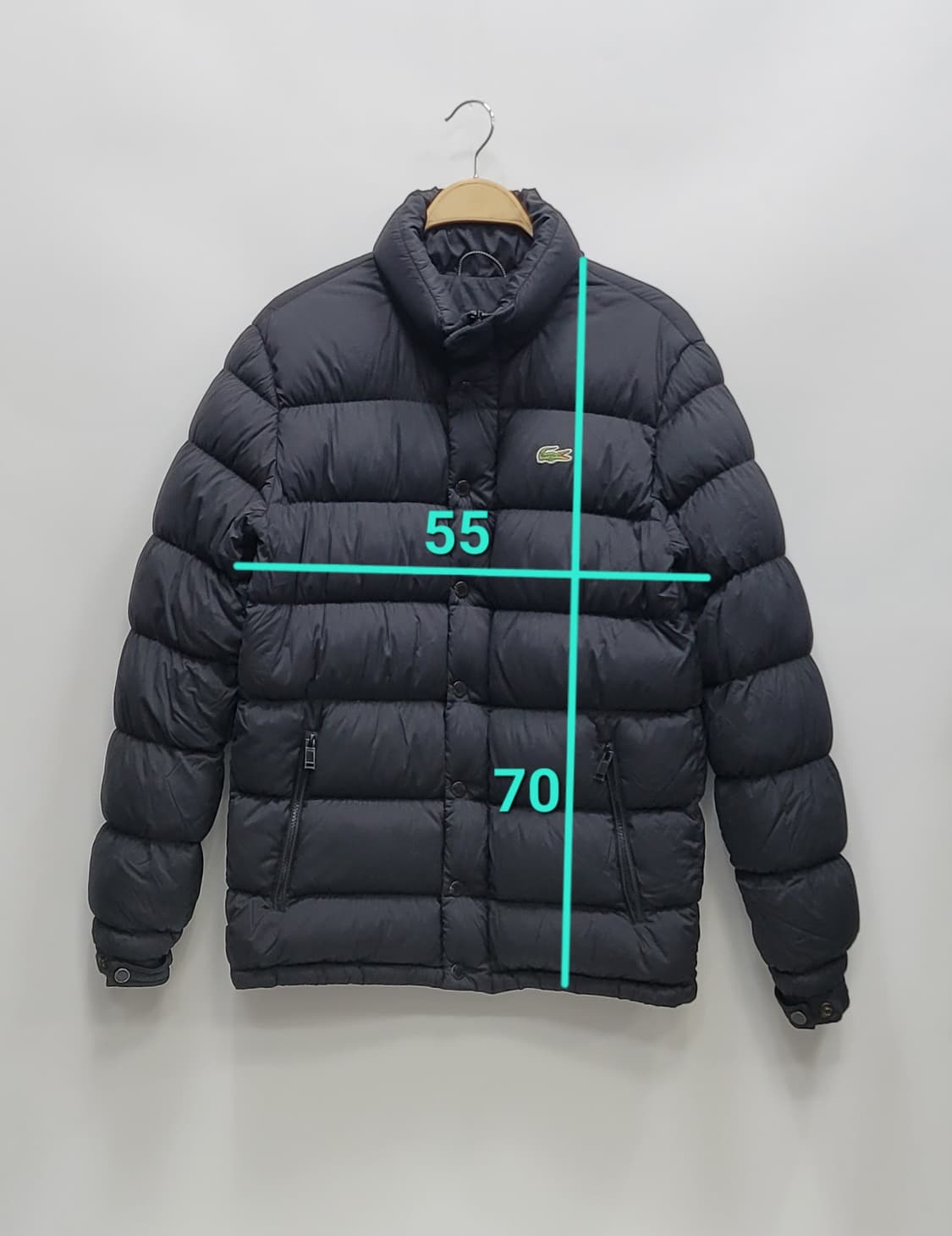 LACOSTE 라코스테 구스 다운 패딩 / 남 48 (95) 블랙
 상품이미지9